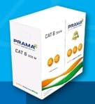 PRAMA CAT6 INDOOR CABLE (305 MTR) GREY COLOR - CABLE CCTV by Prama
