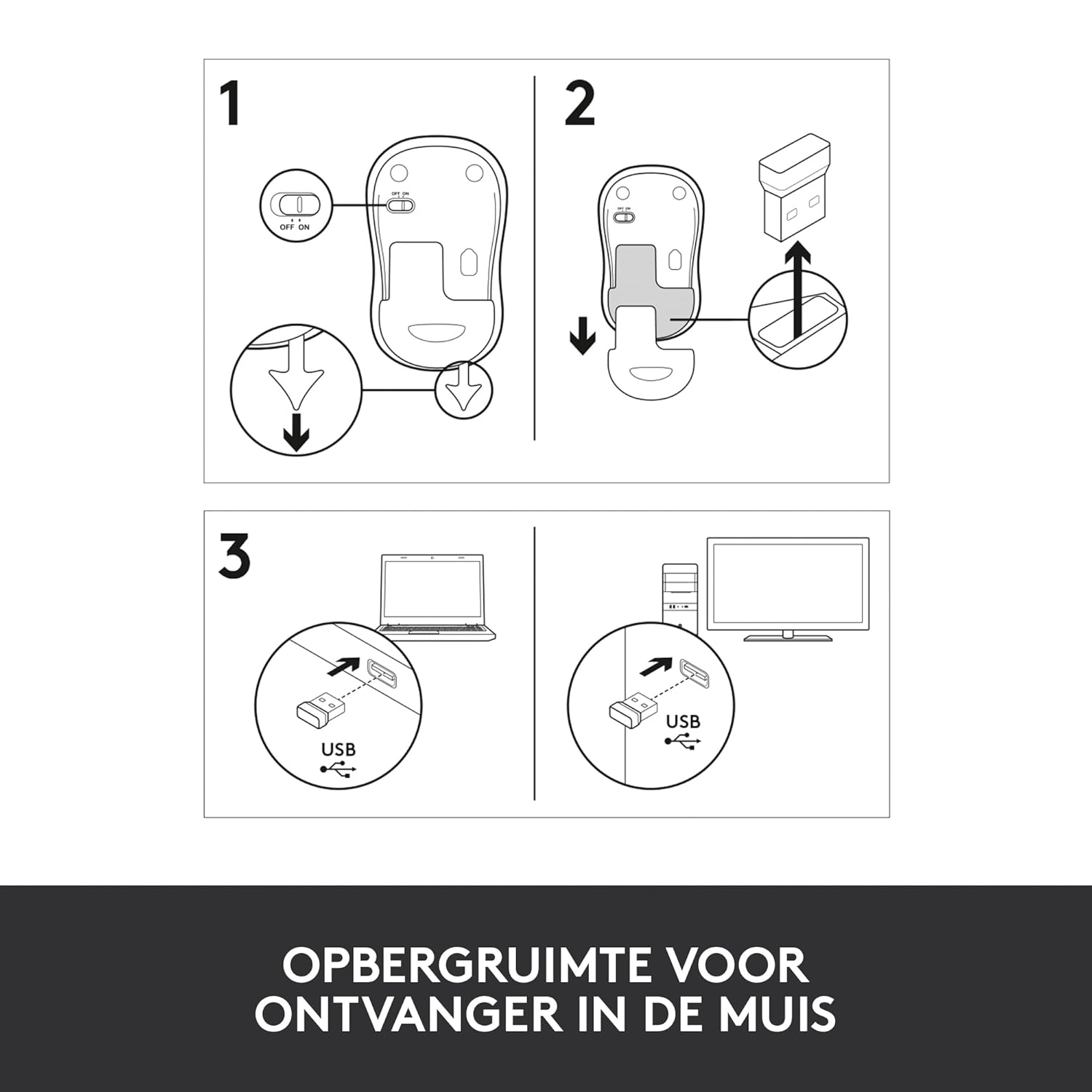 Logitech M185 Wireless USB Mouse - Image 3