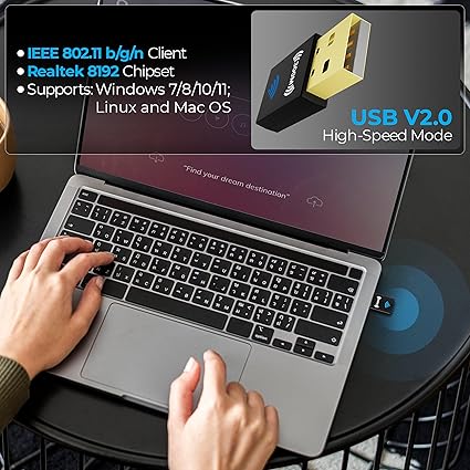 Foxin Nano 300 mbps Wireless USB Wi-Fi Adapter - Image 3