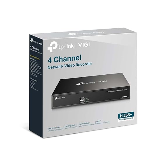 TP-Link VIGI NVR1004H 4 Channel Network Video - Image 3