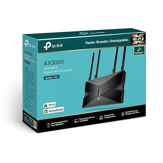 TP-Link AX3000 Dual Band Gigabit Wi-Fi 6 Router (Archer AX53) - Image 3