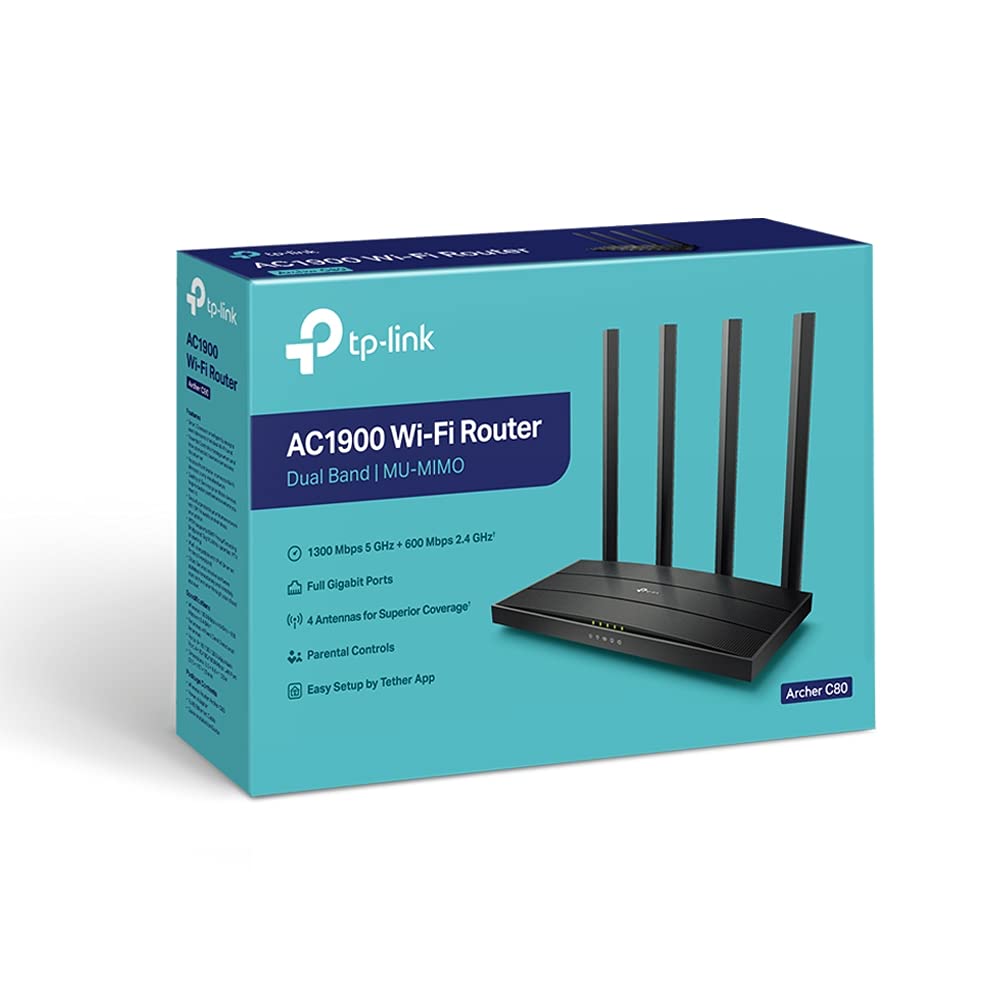 TP-Link Archer C80 AC1900 Dual Band Wireless (Archer C80) - Router by Tp-Link